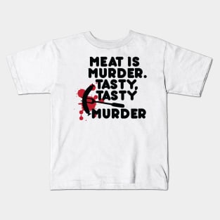 Meat is murder Kids T-Shirt